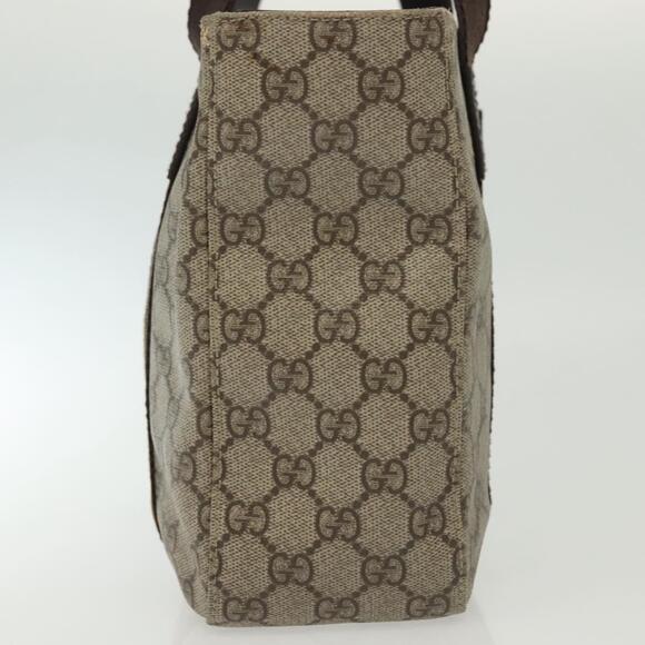 GUCCI GG Supreme Tote Bag Pvc Beige Silver - Picture 6 of 16